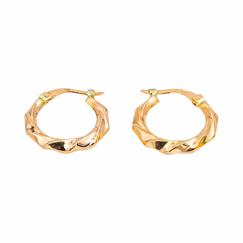 Boucles d'oreilles Boucles d'oreilles Créoles  Or rose 58 Facettes 4823780CN
