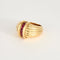 50 Bague jonc or jaune et rubis 58 Facettes LF14
