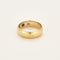 Bague 56 Anneau en or jaune, saphir et rubis 58 Facettes CHA57092