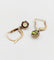 Boucles d'oreilles Dormeuses antique or jaune péridot en serti griffes 58 Facettes A05288
