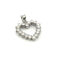 Pendentif Pendentif ancien cœur ajouré serti de diamants 58 Facettes