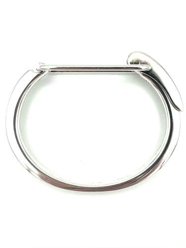 Bracelet HERMES. Collection "Clic argent", bracelet argent 925/00 58 Facettes