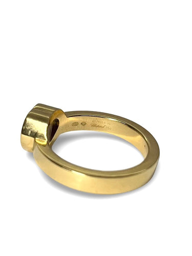Bague 53 Bague Chopard Happy Diamonds or jaune et diamants 0,17 ct 58 Facettes 00069101