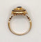 Bague 51.5 Bague Vintage style Art Déco or jaune, saphirs et diamants 58 Facettes