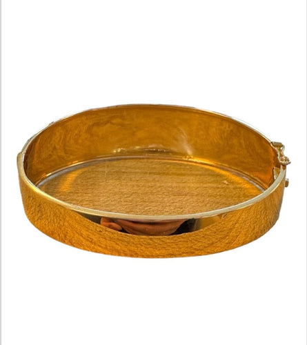 Bracelet Bracelet jonc or 18k motifs fleurs 58 Facettes