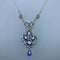 Collier Collier en or jaune argent diamants saphirs émeraudes 58 Facettes