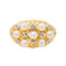 Bague 55 Bague Or jaune, Or blanc Perle de culture, Diamant 58 Facettes 3543608CN