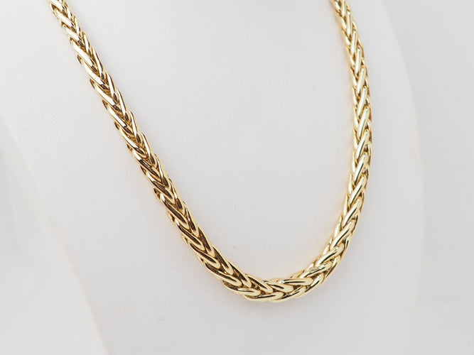 Collier Collier maille palmier en or jaune 58 Facettes 33446