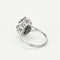 Bague 53 Bagur marguerite or blanc, émeraude et diamants 58 Facettes EPI10662