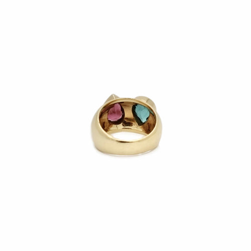Bague Bague tourmalines poires 58 Facettes REF24091-254