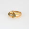 Bague 55 Bague Tank or jaune et diamants 58 Facettes 240815