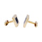 Boutons de manchette Boutons de manchette Bulgari "Quadrato" or jaune, onyx. 58 Facettes 33686