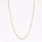 Collier Chaine or jaune maille gourmette limée rectangulaire 58 Facettes CVCH20