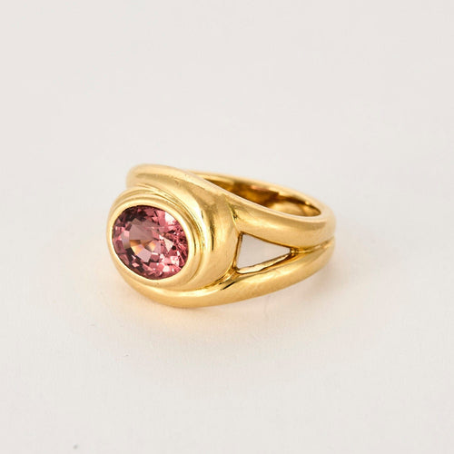 Bague 51 Bague or jaune, spinelle 58 Facettes HOU5377