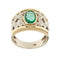 Bague Bague avec émeraude et diamants 58 Facettes 36072