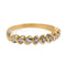 Bague 52 Bague Demi alliance Or jaune Diamant 58 Facettes 2897410CN