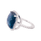 Bague 49 Bague or, topaze bleue, diamants. 58 Facettes 34031