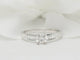 Bague 54 Solitaire en or blanc et diamant rond de 0,52 ct 58 Facettes 24474