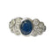 Bague 50 Bague jonc en or blanc, saphir 58 Facettes 340