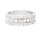 Bague 48 Bague Cartier or blanc, diamants "Tank Française". 58 Facettes 33679