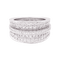 Bague 50 Bague Cartier "Barrette" or blanc, diamants. 58 Facettes 34140