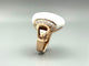 Bague 60 CHIMENTO. Bague en or rose, agate blanche et diamants 58 Facettes
