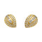 Boucles d'oreilles Boucles d'oreilles "Feuilles" en or jaune et diamants. 58 Facettes 34088
