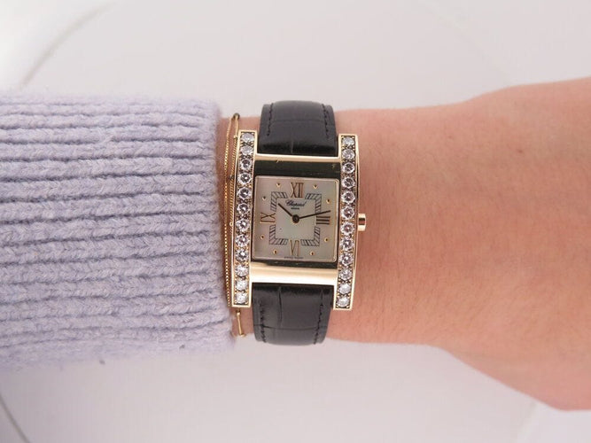 Montre montre CHOPARD your hour 36 mm quartz or jaune diamant 58 Facettes 264356