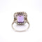 Bague 57 Bague Art Déco, Or 18 Carats, Platine, Améthyste et Diamants 58 Facettes 406