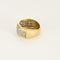 Bague 51,5 Bague jonc en or jaune, or blanc et diamants 58 Facettes B250481