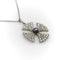 Collier Collier en platine, style édouardien, orné d'une croix de Malte et de diamants, avec une perle noire centrale. 58 Facettes A2001Z
