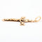 Pendentif Croix  or jaune 58 Facettes