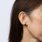 Boucles d'oreilles Épingle à cravate Tortue Cartier en or rose 18 carats, pierre de lune grise, signée par le domaine 58 Facettes G13694