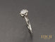 Bague 53 Solitaire Or blanc Diamant taille Ancienne 58 Facettes A10423