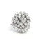 Bague 54 Bague cocktail en or blanc et diamants 58 Facettes