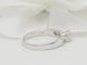 Bague 54 Solitaire en or blanc et diamant rond de 0,52 ct 58 Facettes 24474