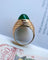 Bague 53.5 Bague Dôme Or Jaune et Calcédoine Cabochon 58 Facettes A11393