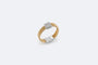 Bague Anello tubogas oro bianco e oro giallo con diamanti 58 Facettes