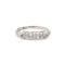 Bague Bague Vintage Art Déco 2 Rangs Diamants Or Blanc 58 Facettes G13484