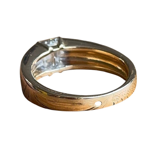 Bague 56 Bague Solitaire or diamant rectangle 58 Facettes 373