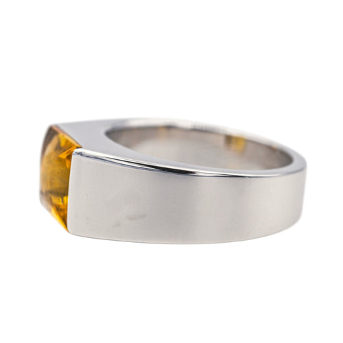 Bague 53 Cartier Bague Solitaire  Or blanc Citrine 58 Facettes 3451512RV