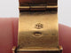 Montre vintage montre baume & mercier carree extra plate or jaune mecanique 58 Facettes 260383