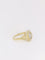 Bague 56 Bague vintage ovale en or pavée de diamants 58 Facettes J123