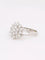 Bague Bague fleur or blanc diamants 58 Facettes J602