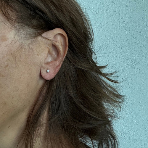 Boucles d'oreilles diamants 0,16 ct