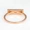 Bague 54 Bague en or rose 14 carats avec opale et diamant East West 58 Facettes G13852