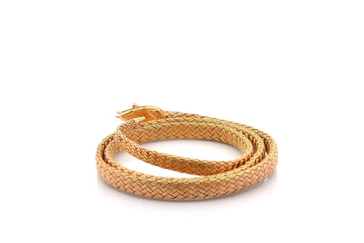 Bracelet Bracelet vintage serpent en or 18 carats 58 Facettes 27075