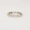 Bague 53.5 Bague d'éternité en or blanc à facettes mixtes 58 Facettes G14160