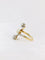 Bague 51 Bague Art Nouveau toi et moi or perle diamants 58 Facettes J175