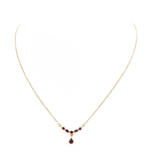 Collier Collier Or jaune Rubis 58 Facettes 1655385CN